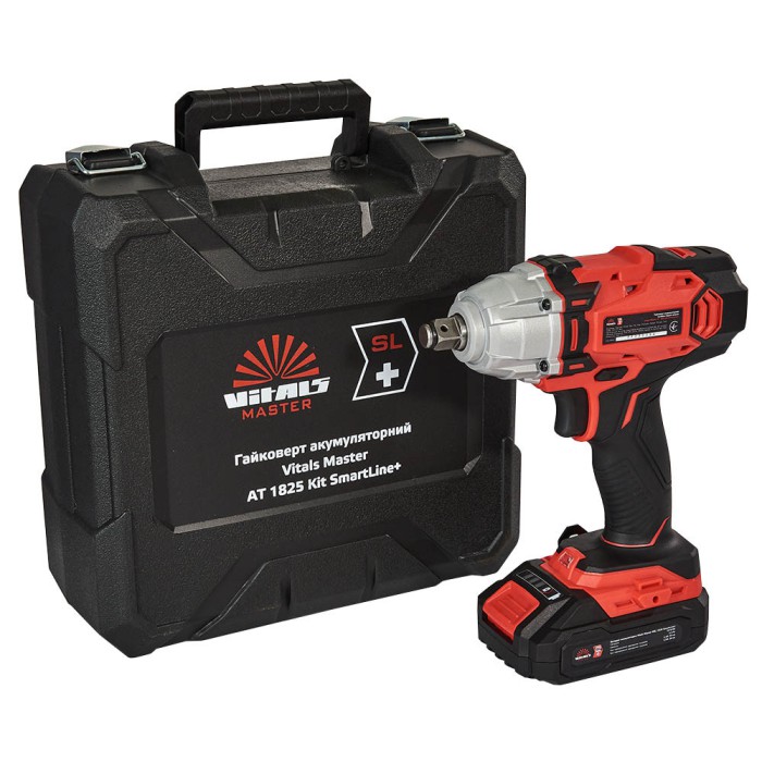 Гайковерт акумуляторний Vitals Master AT 1825 Kit SmartLine+