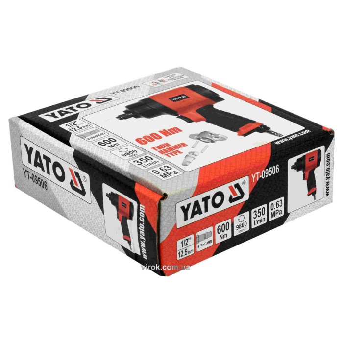 Гайковерт пневматичний ударний YATO YT-09506, 1/2