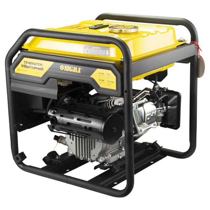 Генератор інверторний бензиновий 3.0/3.5 кВт 12 л 4-тактний ручний запуск SIGMA (5710731)