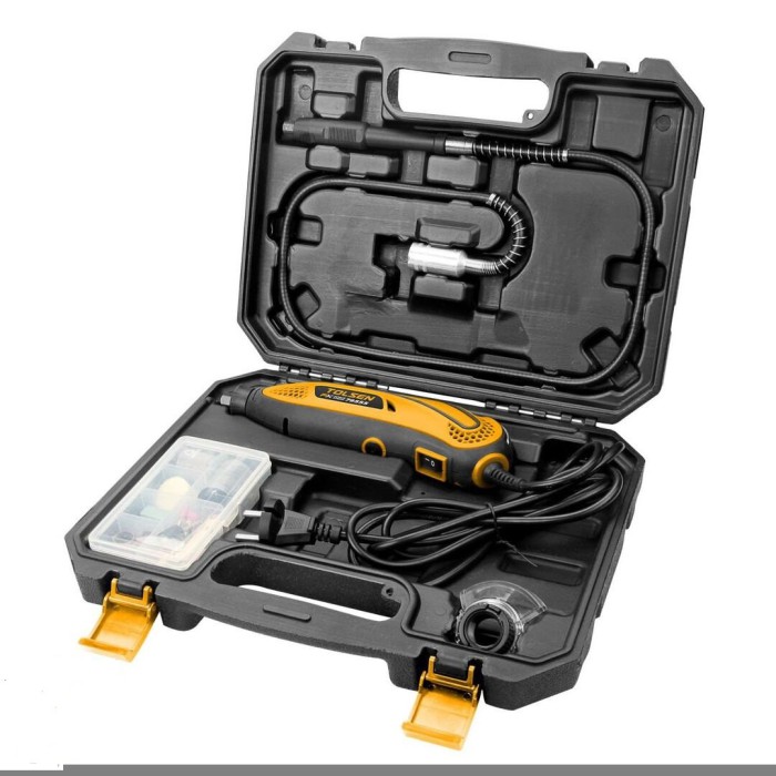 Гравер електричний Tolsen Т-135 (135 Вт, 106 насадок, кейс)