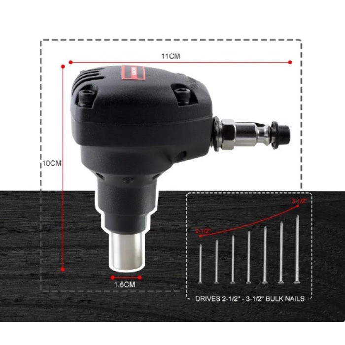 Гвоздезабівателі пневматичний (до 90 мм, магнітний наконечник) AEROPRO MSN90