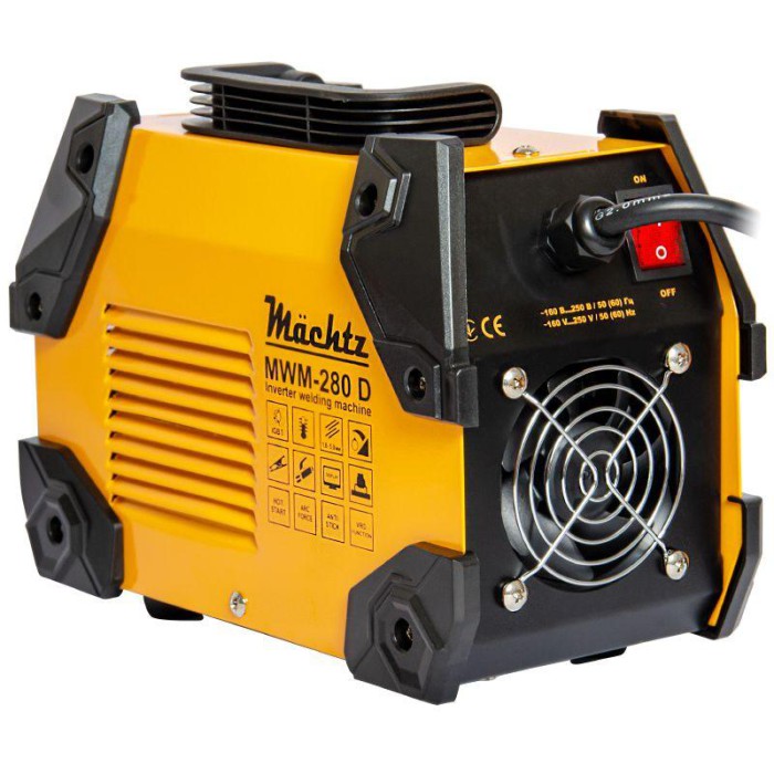 Инверторный сварочный апарат Machtz MWM-280 D, 7.1 кВт, сварочный ток 20-255 А, диаметр электрода 1.6-5.0
