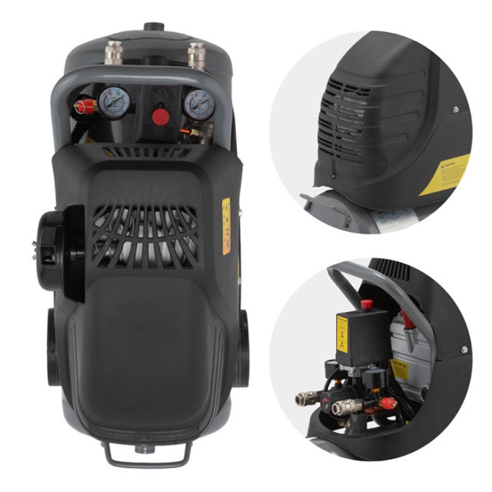 Компресор INTERTOOL PT-0009, 24 л, 1.5 кВт, 220 В, 8 атм, 206 л/хв.