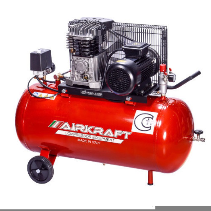 Компрессор ременной 100л, 360л/мин, 380В, 2,2кВт AIRKRAFT AK100-360T-380-ITALY