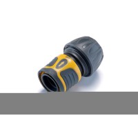 Конектор швидкознімний прогумований з аквастопом 1/2 для шланга 3/4 СИЛА