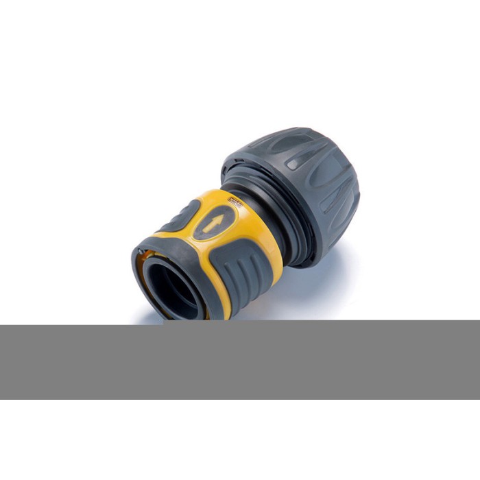 Конектор швидкознімний прогумований з аквастопом 1/2 для шланга 3/4 СИЛА