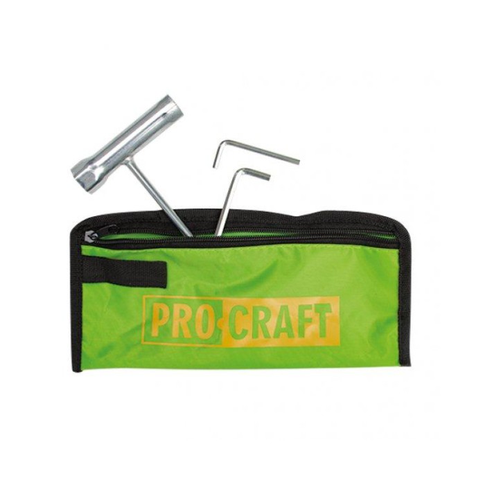 Коса бензиновая Procraft T4200 PRO (3 ножа, 1 автоматическая катушка) жёлтый бак, дополнительный нож