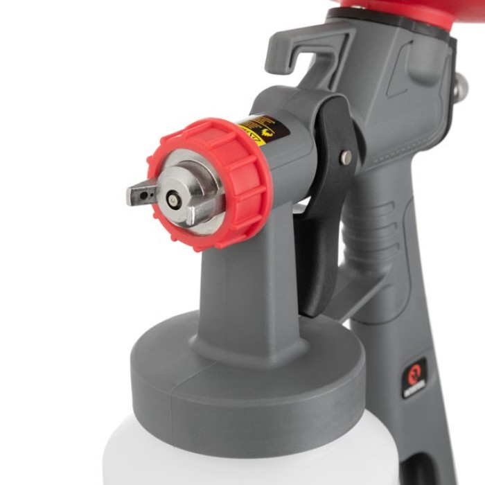 Краскопульт электрический INTERTOOL DT-5045, HVLP 450 Вт., форсунка 1.5 мм, бачок 1л., 100-200 мл/мин