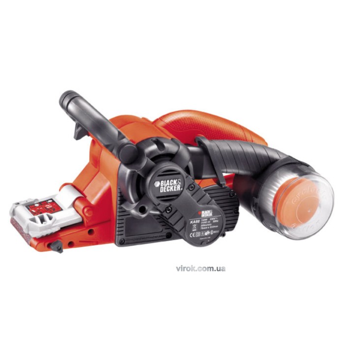 Стрічкова шліфувальна машина Black+Decker 720 Вт 533 х 75 мм KA88-QS