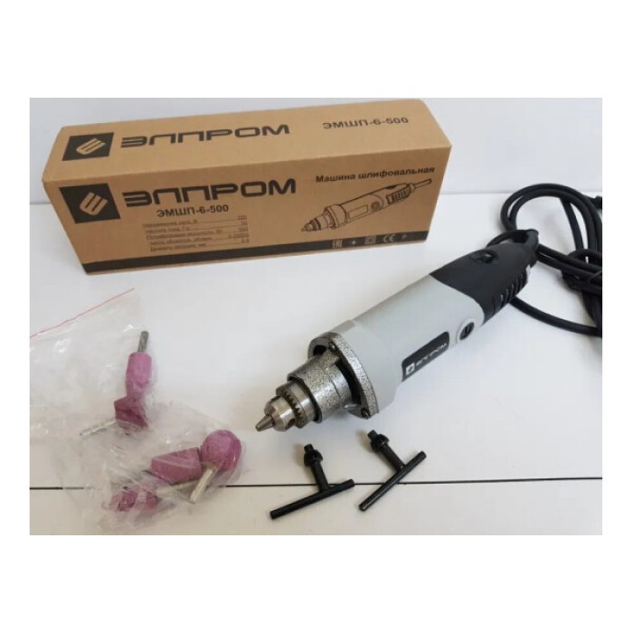 Машина шліфувальна (гравер) Элпром ЭМШП-6-500 NEW, 500 Вт, 27000 об/хв, трикулачні патрон 1,5-6,0 мм