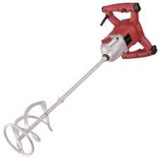 Міксер будівельний Worcraft EM14-140, 1400 Вт, 850 об/хв, 2 швидкості, 2 віночка, регулювання обертів