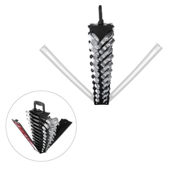 Набір ключів комбінованих INTERTOOL HT-1305, 22 од. дюймових 11 од. метричних 11 од.