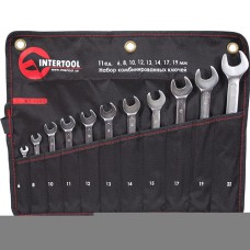 Набір комбінованих ключів INTERTOOL XT-1003, 11 шт.