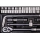 Набор насадок торцевых MasterTool 78-4126 PROFI, CrV 1/2”  8-32 мм, трещотка 72Т, 26 шт, мет. кейc