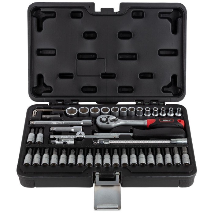 Набір насадок торцевих і біт 1/4