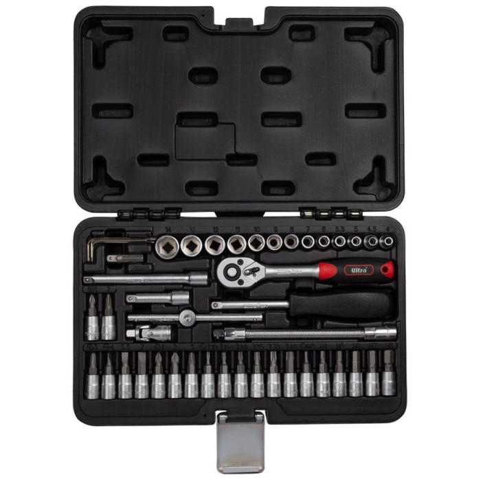 Набір насадок торцевих і біт 1/4