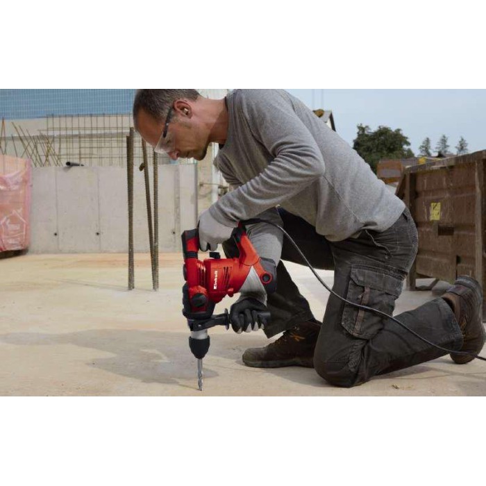 Перфоратор Einhell TC-RH 900, SDS-Plus, 900 Вт, 850 об/мин, 4100 уд/мин, 3 Дж, 3 режима, кейс, аксессуары