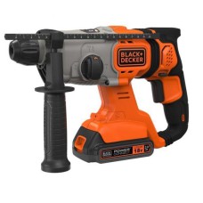 Перфоратор аккумуляторный Black&Decker BCD900E2K-QW (SDS+, 2 АКБ, 18В, 2.5 Ач, 3 режима, кейс)