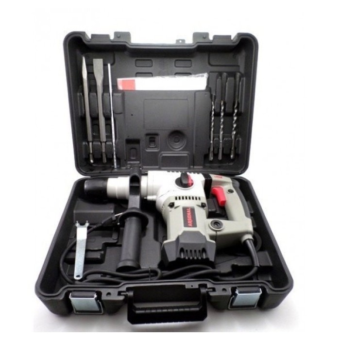 Перфоратор електричний Арсенал П-1700, SDS+, 1700 Вт, 0-800 об/хв, 2650 уд/хв, 4 Дж, 3 режими, кейс