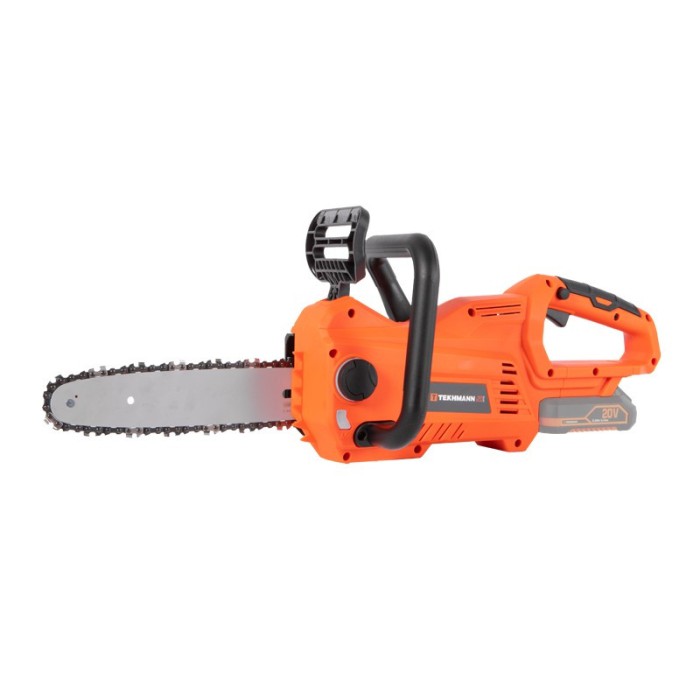 Пила акумуляторна Tekhmann TCC-10/i20, 20 В, без акум., шина 240 мм, гальмо ланцюга