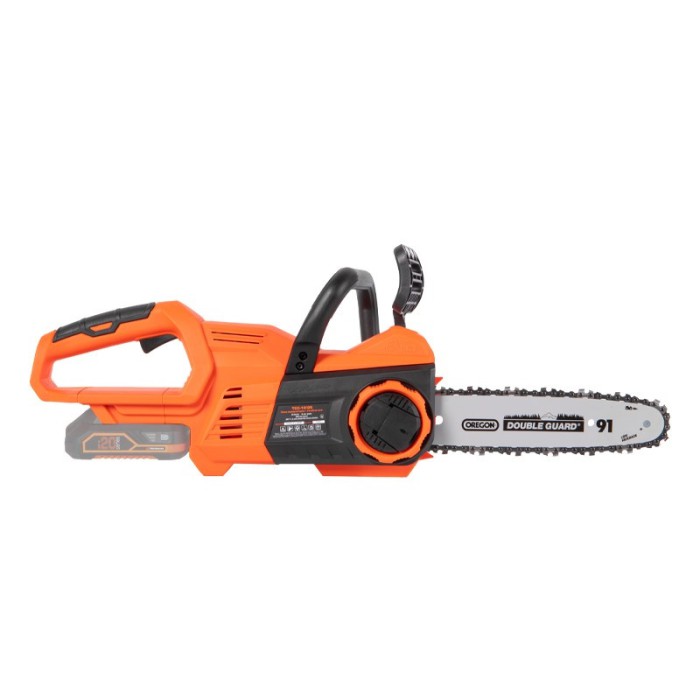 Пила акумуляторна Tekhmann TCC-10/i20, 20 В, без акум., шина 240 мм, гальмо ланцюга