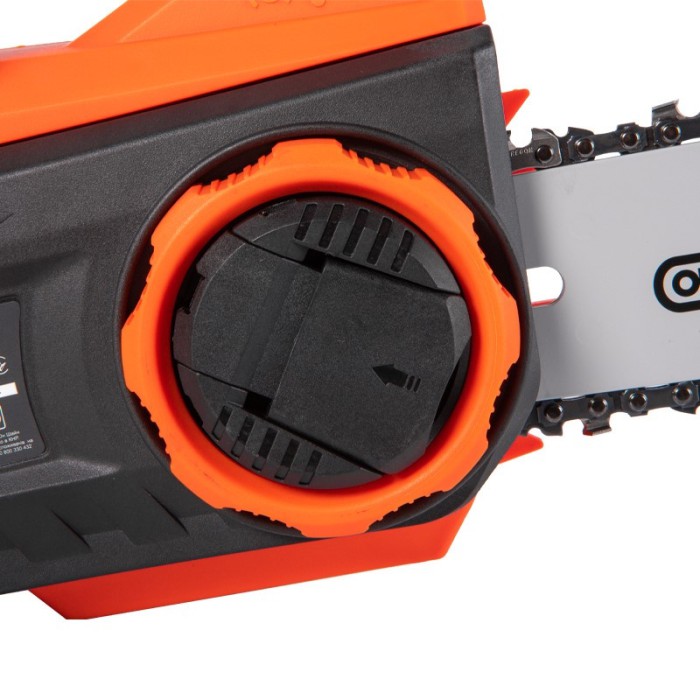 Пила акумуляторна Tekhmann TCC-10/i20, 20 В, без акум., шина 240 мм, гальмо ланцюга