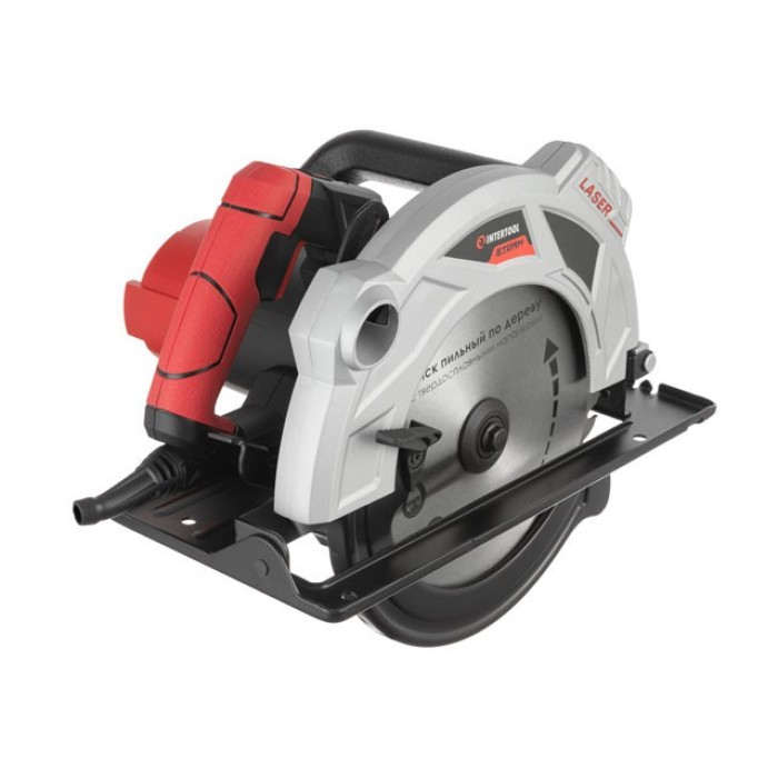 Пила дискова INTERTOOL WT-0623, 2000 Вт, 5000 об/хв, глибина розпилу 85-56 мм, диск 235*30 мм, лазер