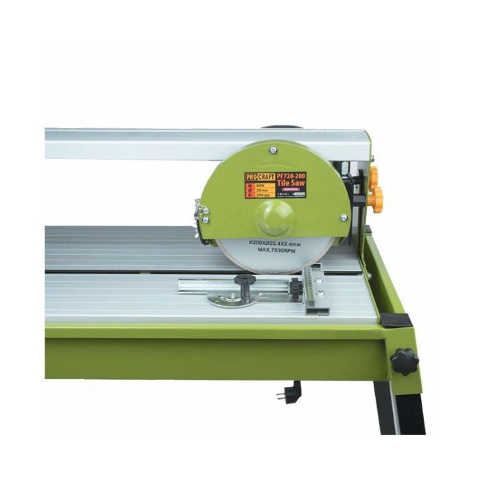 Плиткоріз електричний PROCRAFT PF720/200, 800 Вт, 2990 об/хв, диск 200 мм, глибина різу 32 мм
