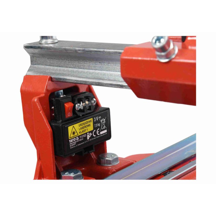 Плиткоріз ручний YATO : одна направляюча, L= 80 cм, різець Ø= 22x6x6 мм, глибина різу- 12 мм [2]