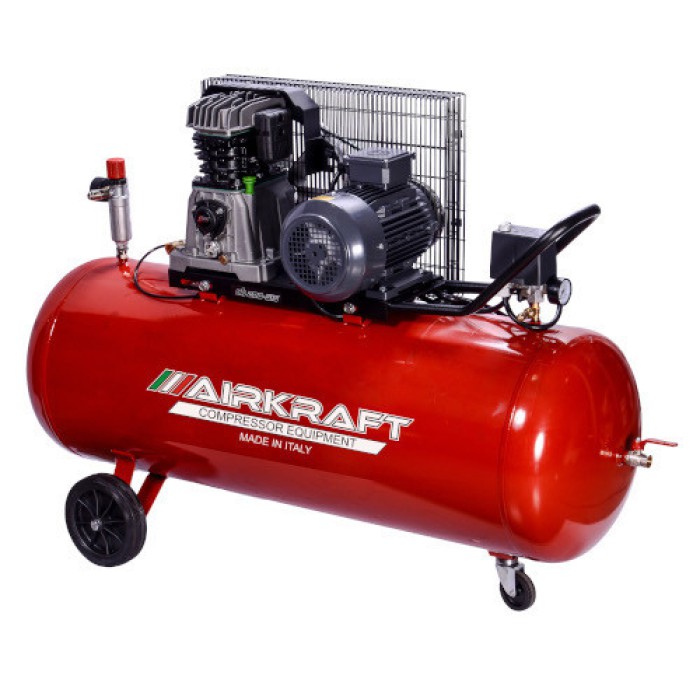 Поршневий компресор з ремінним приводом 200 л, 510 л/хв, 380 В, 3 кВт AIRKRAFT AK200-510-380