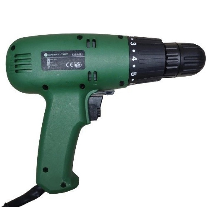 Мережевий шуруповерт Craft-tec PXSD-101, 900 Вт, 750 об/хв, регулювання обертів, реверс