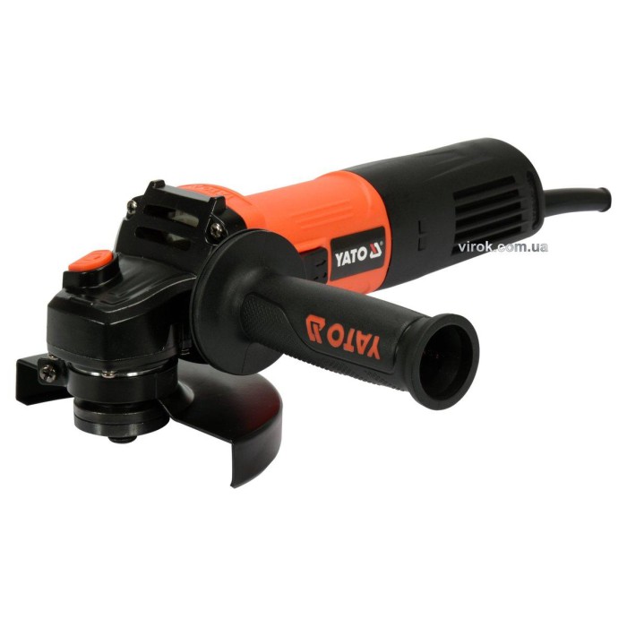 Шліфмашина кутова мережева YATO: P= 850 Вт, Ø= 125 мм, 12000 об/хв [6/144]