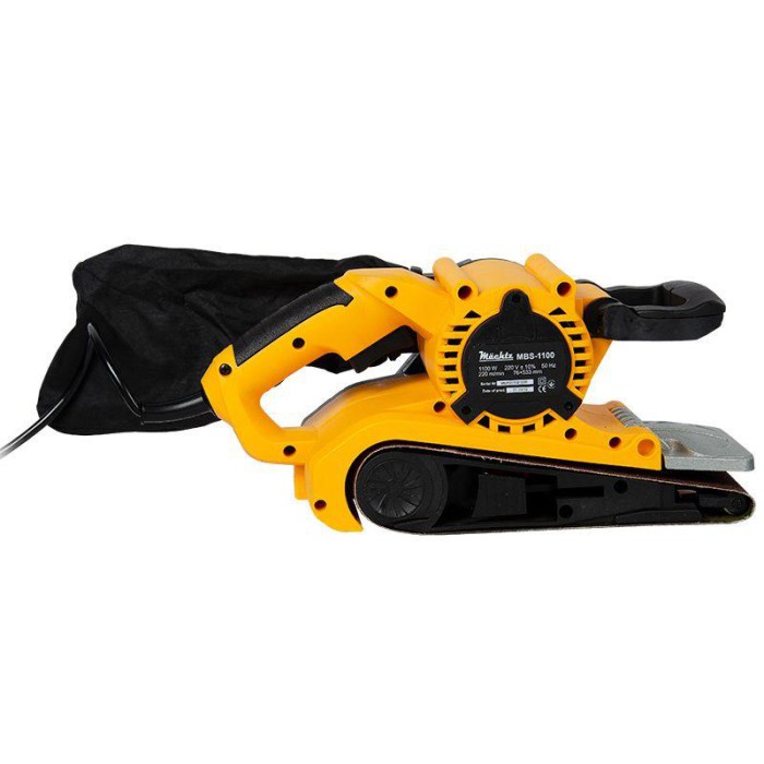 Шлифмашина ленточная Machtz MBS-1100, 1100 Вт, регулировка оборотов, скорость ленты 200-380 м/мин