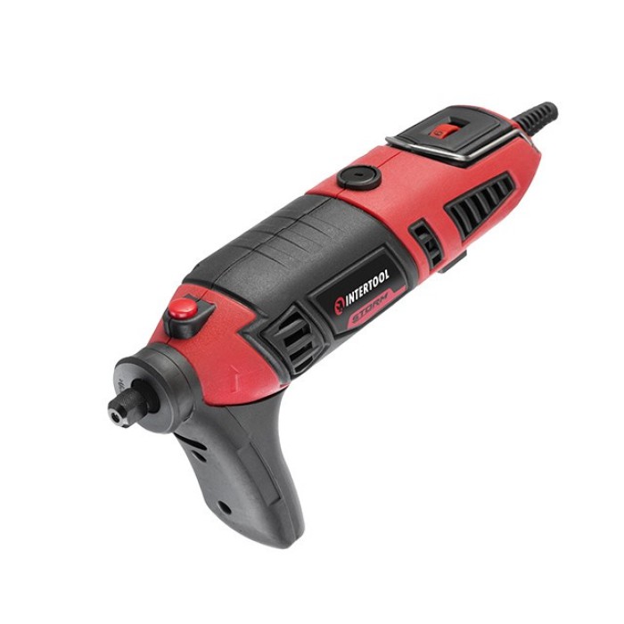 Пряма шліфмашина (гравер) INTERTOOL WT-0516, 170Вт, 8000-35000об/хв, 120ед, кейс, стійка, гнучкий вал