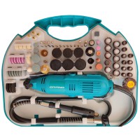 Пряма шліфувальна машина (гравер) Grand МГ-570К/211, 570 Вт, 8000-32500 об/хв, кейс, набір насадок 211 шт