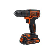 Шуруповерт-дриль акумуляторний Black+Decker BDCDC18B (18 В,1.5 Аг, 30 Нм + 2 акумулятора)