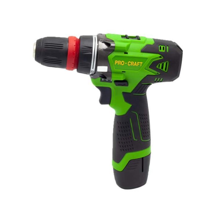 Шуруповерт акумуляторний Procraft PA12PRO з DFR патроном (метал. корпус редуктора)
