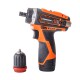 Шуруповерт аккумуляторный Tekhmann TCD-35/i12 kit (12 В, 2 А/ч, 1300 об/мин, 35 Нм, 2 скор., LED, DFR патрон)
