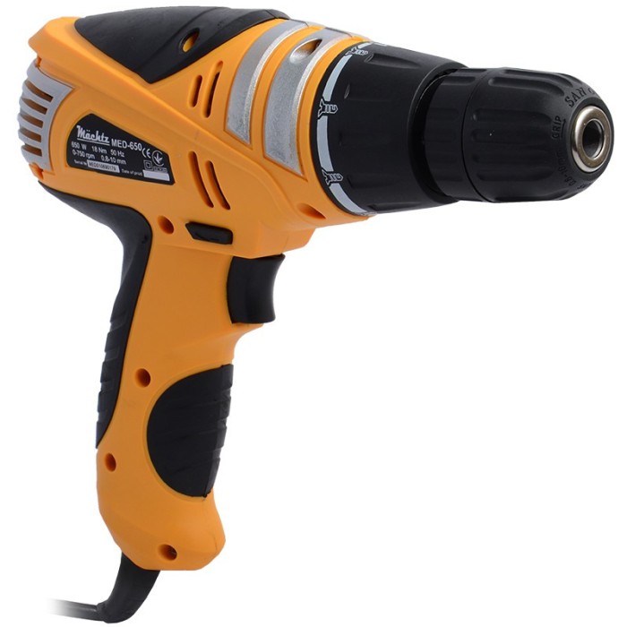 Електричний Шуруповерт Machtz MED-650, 650 Вт, 0-750 об/хв, 18 Нм, реверс, швидкозатискний патрон