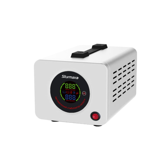 Стабілізатор напруги релейний LED 2000 ВA Sturmax PSM932000R