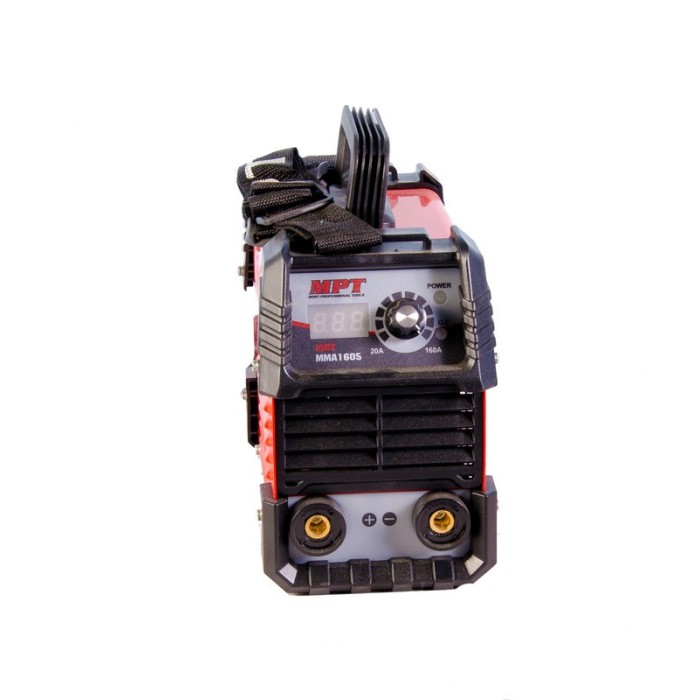 Зварювальний апарат інверторного типу MPT MMA1605, 20-160 А, 1.6-4.0 мм, аксесс. 6 шт.