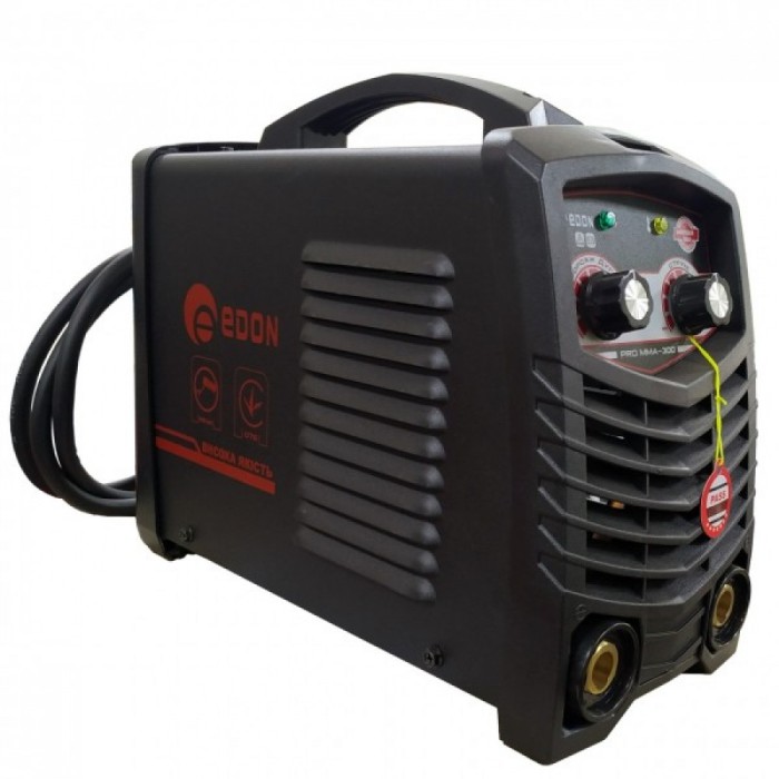 Зварювальний інвертор Edon PRO MMA-300, 220 В, 7.3 кВт, зварювальний струм 20-300 А, електроди 1.6-5.0 мм, ККД 85%