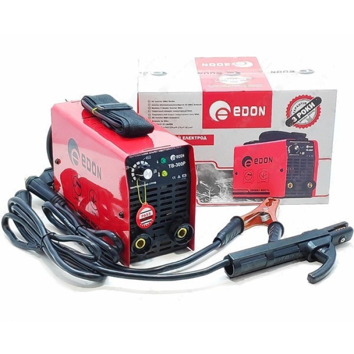 Сварочный инвертор Edon TB-300P, 220 В, диапазон тока 20-300 А, мощность 3.5 кВА, электроды 1.6-4 мм