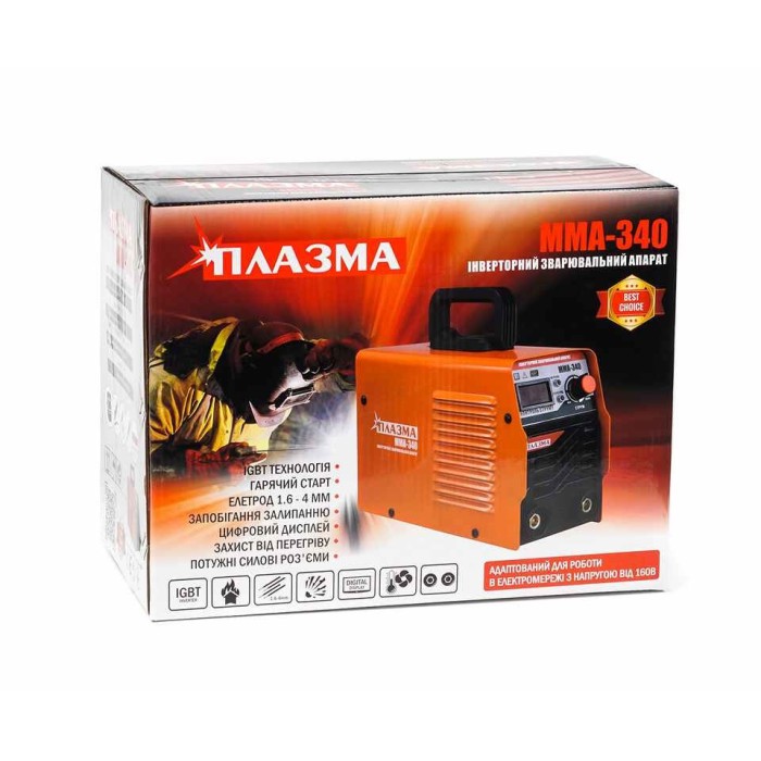Зварювальний інвертор Плазма turbo ММА-340 (дисплей)