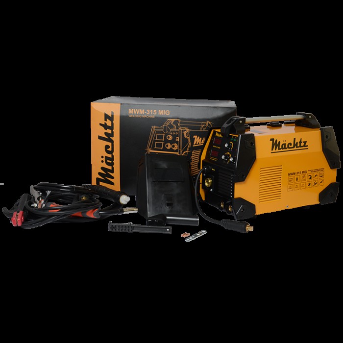 Зварювальний напівавтомат Machtz MWM-315 MIG, 7800 Вт, MIG/MAG/MMA/TIG режими, зварювальний струм 20-315 А