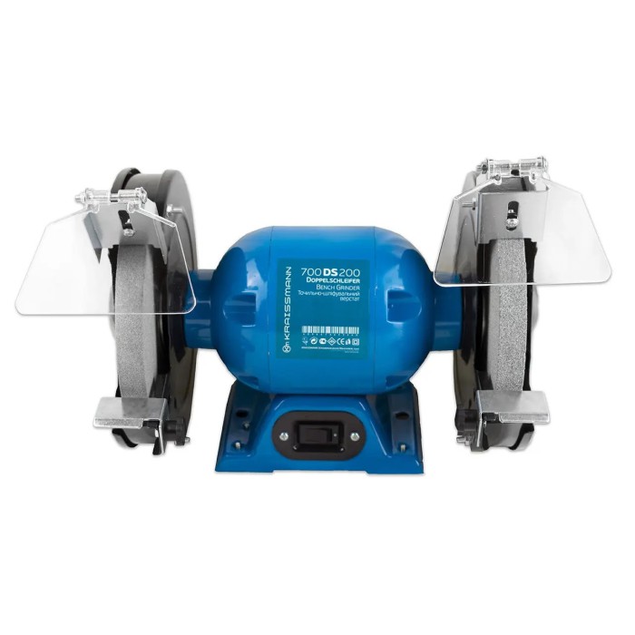 Точильний станок KRAISSMANN 700 DS 200, 700 Вт, діаметр 200 мм, 2950 об/мін Точильний станок KRAISSMANN 700 DS 200, 700 Вт, діаметр 200 мм, 2950 об/мін