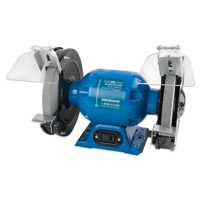 Точильний станок KRAISSMANN 700 DS 200, 700 Вт, діаметр 200 мм, 2950 об/мін Точильний станок KRAISSMANN 700 DS 200, 700 Вт, діаметр 200 мм, 2950 об/мін