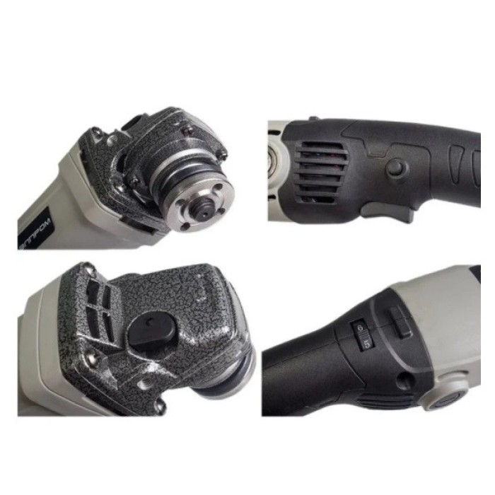 Кутова шлифмашина (болгарка) Елпром ЕМШУ-1000-125СЕ, 1000 Вт, диск 125 мм, регулювання обертів, плавний пуск