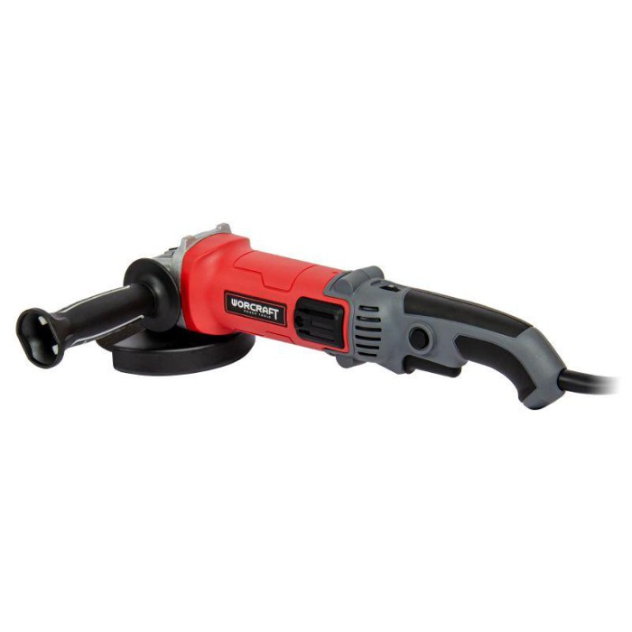 Угловая шлифовальная машина (болгарка) Worcraft AG14-125S, 1400 Вт, 11000 об/мин, диск 125 мм, рег.