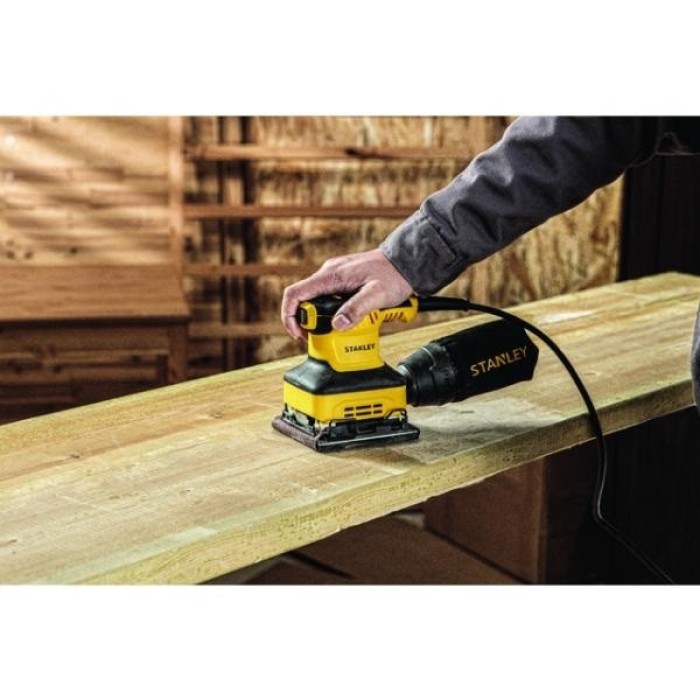 Вибрационная шлифовальная машина Stanley SS24, 240 Вт, 16000 об/мин, размер шлифовальной бумаги 110*104
